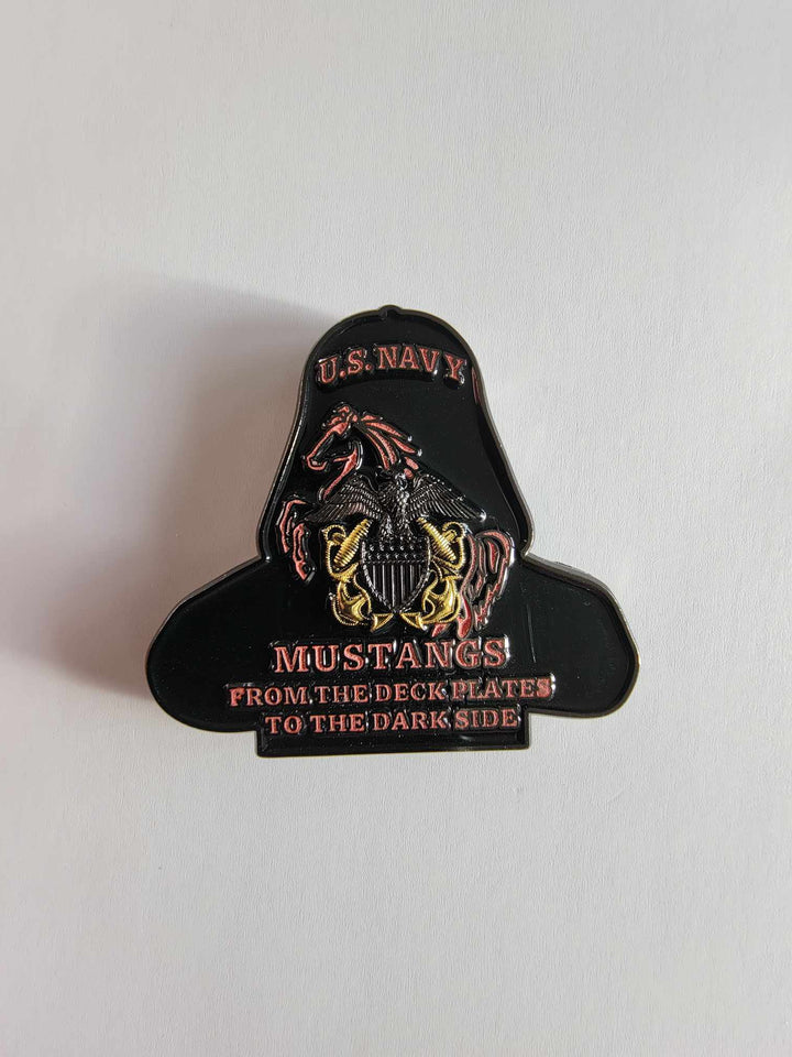 U.S. Navy Mustang "Dark Side" Coin *Glow In The Dark*