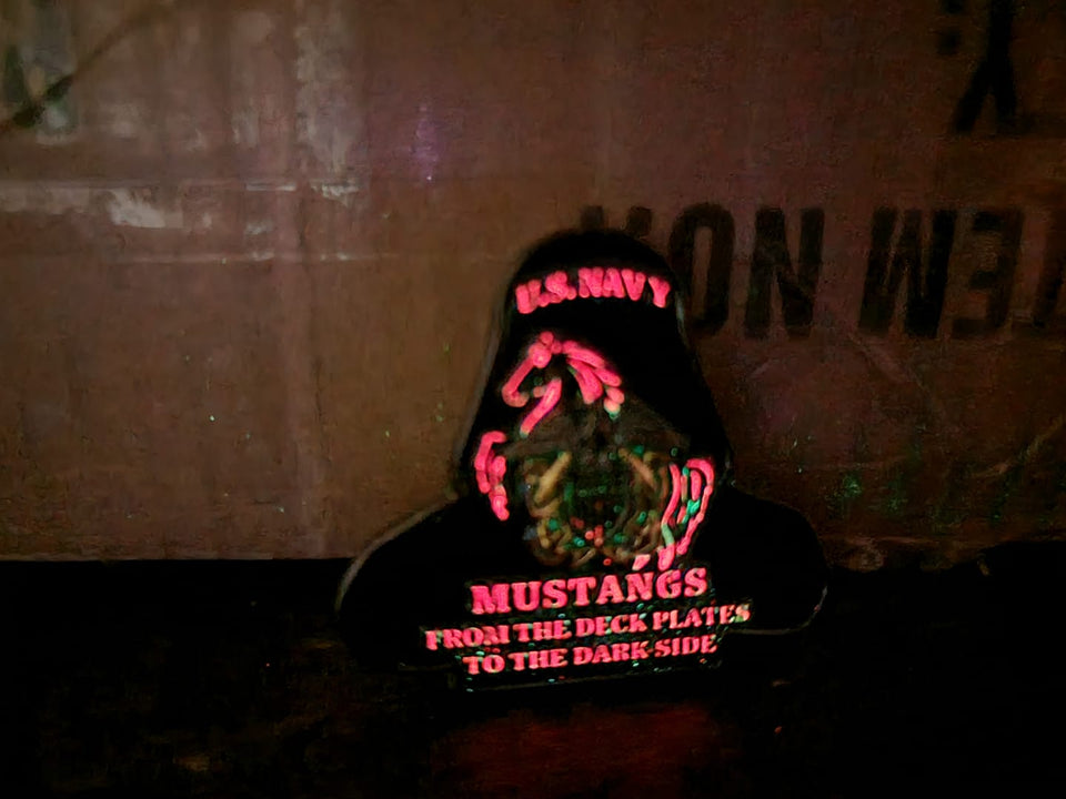 U.S. Navy Mustang "Dark Side" Coin *Glow In The Dark*