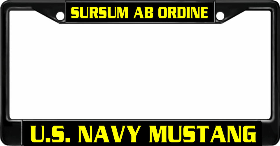 U.S. NAVY MUSTANG LICENSE PLATE FRAMES