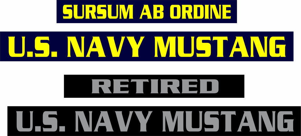 U.S. NAVY MUSTANG LICENSE PLATE FRAMES