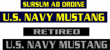 U.S. NAVY MUSTANG LICENSE PLATE FRAMES
