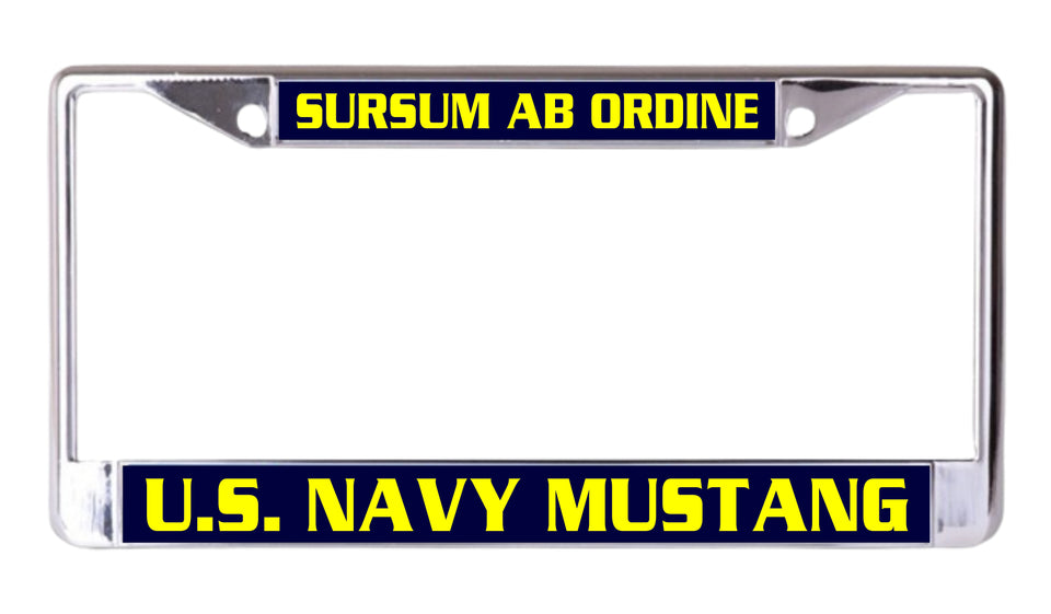 U.S. NAVY MUSTANG LICENSE PLATE FRAMES