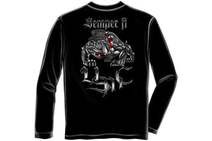 Chrome dog Sempri fi Long Sleeve T-Shirt