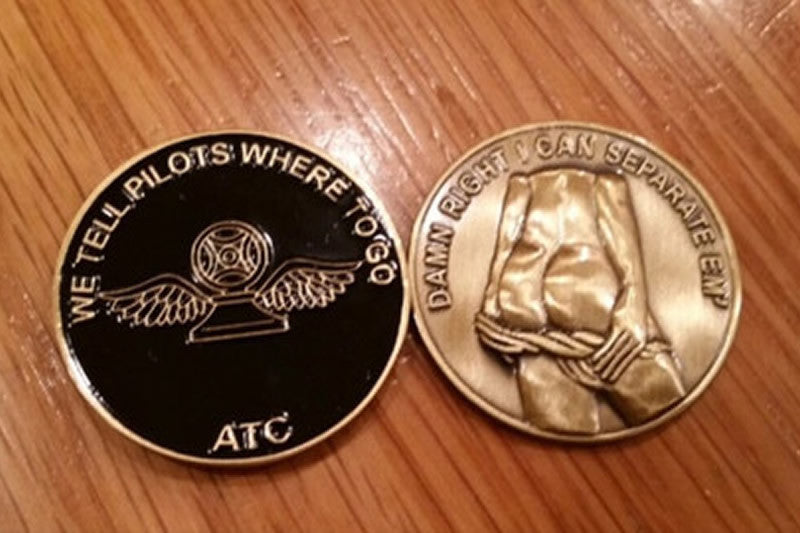 Air Traffic Control Challenge Coin (Black)