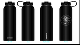 Fifty Fifty Stainless Steel Wide Mouth Water Bottle - 40 oz. Capacity *Laser Etched Mustang Logo*
