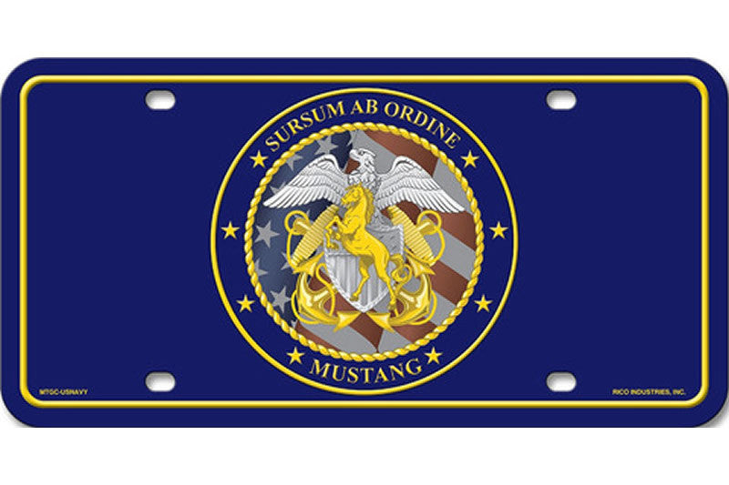 Custom LDO/CWO Mustang License Plate