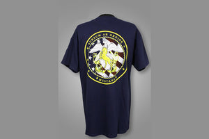 Navy Blue Short Sleeve Mustang T-shirt