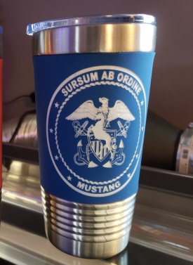 U.S. Navy Mustang 20oz Tumbler Travel Mug - Asst Colors