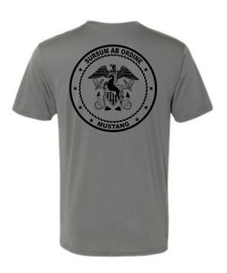 U.S. Navy Mustang Gildan Brand Polyester Moisture Wicking T-shirt