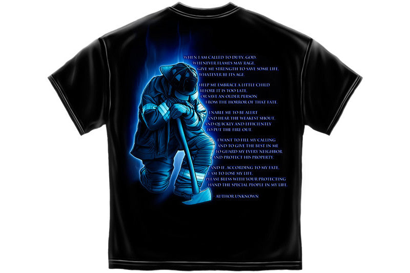 Fireman's Prayer Short Sleeve T Shirt