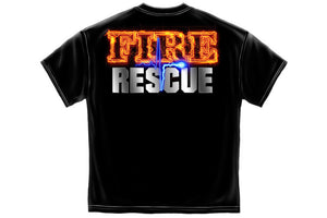 Fire Rescue full front Maltese Short Sleeve T Shirt