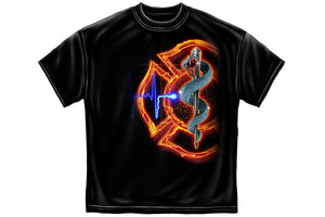 Fire Rescue full front Maltese Short Sleeve T Shirt