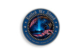United We Stand. Land Of The Free, Home Of The Brave Reflective Decal