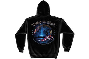 United We Stand, The Home Of The Free 9/11 Hooded Sweatshirt