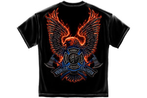 Volunteer Fire Eagle Short Sleeve T Shirt