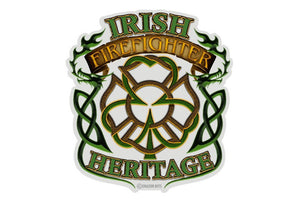 Irish Firefighter Heritage Reflective Decal