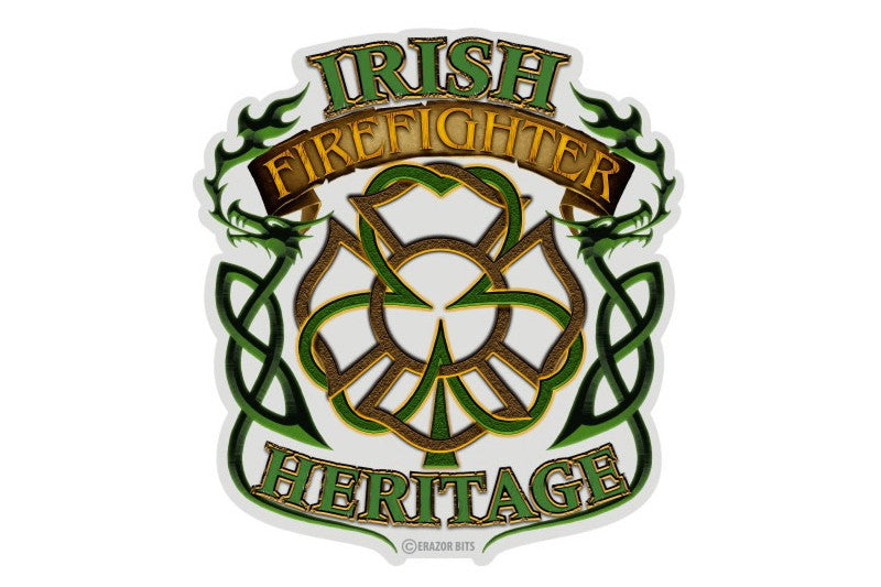 Irish Firefighter Heritage Reflective Decal