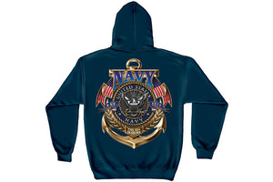 Navy The Sea is ours Hooded Sweatshirt