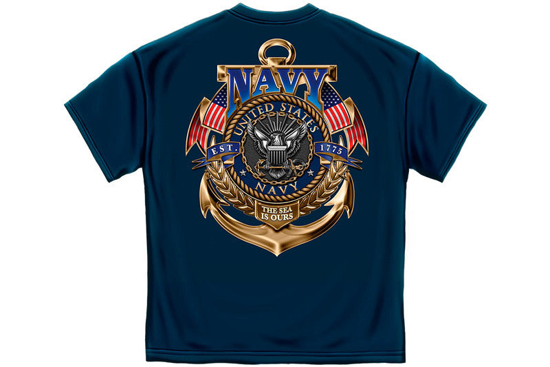 Navy The Sea is ours Short Sleeve T Shirt