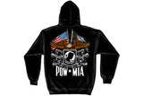Double Flag eagle POW Hooded Sweatshirt