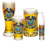 U.S. Air Force Double Flag Eagle Glassware Set