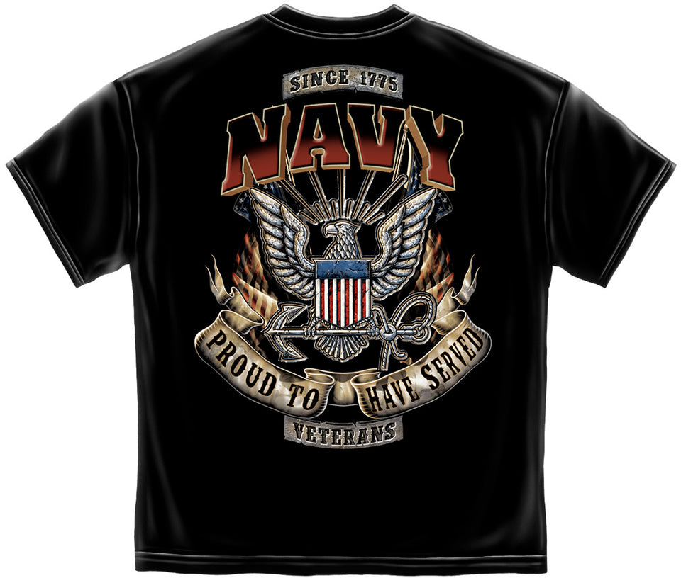 US Navy Proud To Have Served Veteran T-Shirt