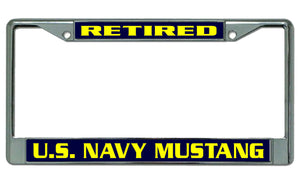 U.S. NAVY MUSTANG LICENSE PLATE FRAMES
