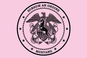 Pink Short Sleeve LDO/CWO Mustang T-Shirt