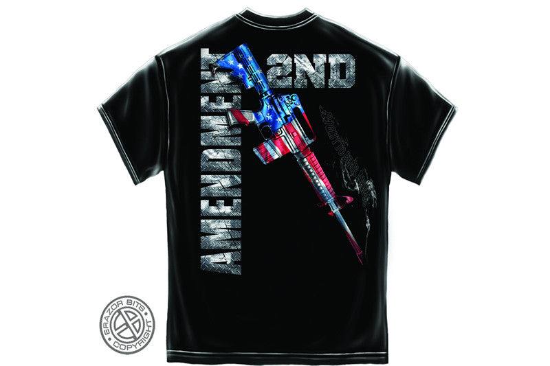 AR15 2nd Amendment Flag Short Sleeve T Shirt