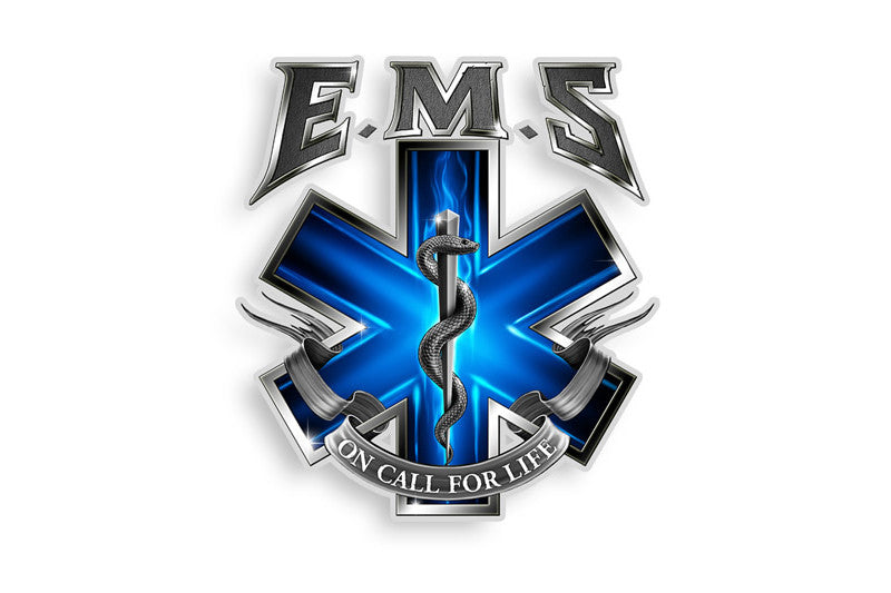 On Call For Life Emergency Medical Services EMS Reflective Decal