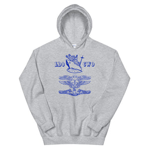 Old School Navy Mustang Hooded Sweatshirt