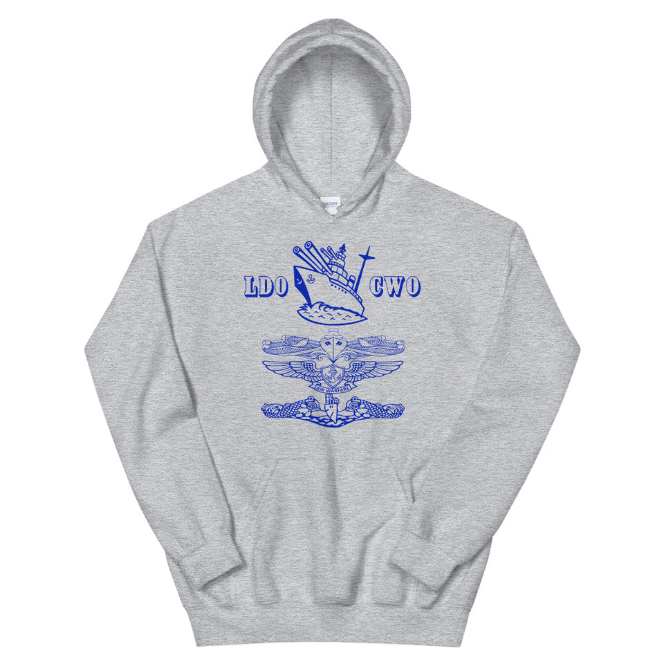 Old School Navy Mustang Hooded Sweatshirt