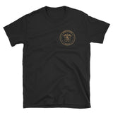 Navy Mustang Short-Sleeve Unisex T-Shirt - Black