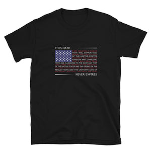 Oath Of Enlistment Gildan Short Sleeve Unisex T-Shirt