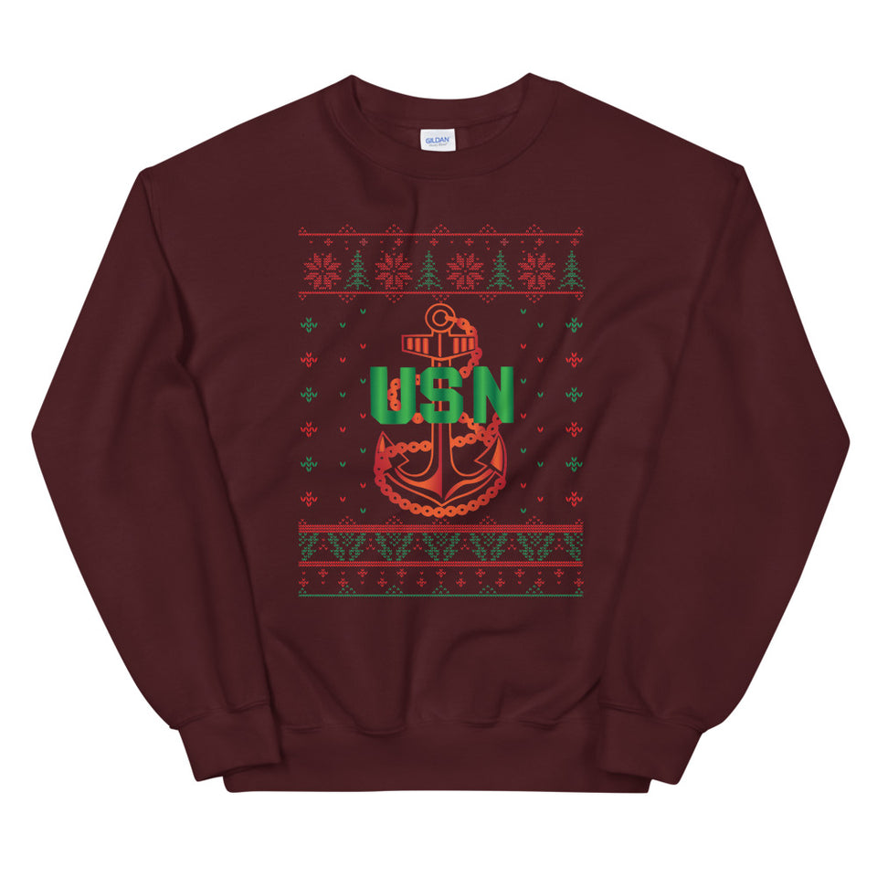 U.S. Navy Chief Christmas Sweatshirt