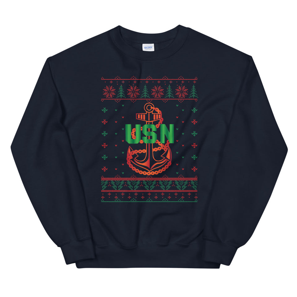 U.S. Navy Chief Christmas Sweatshirt