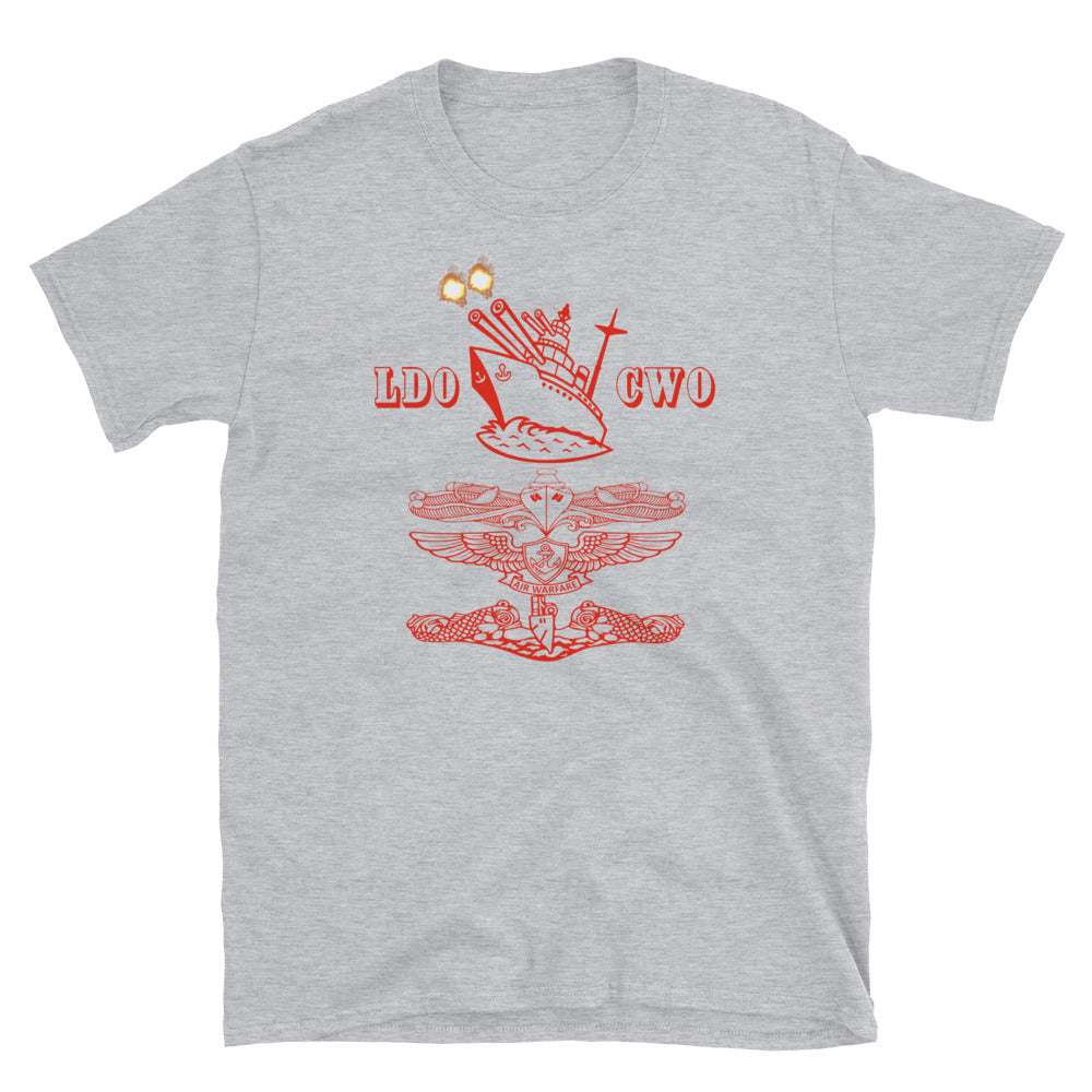 Navy Old School Mustang Red Short-Sleeve Unisex Tee