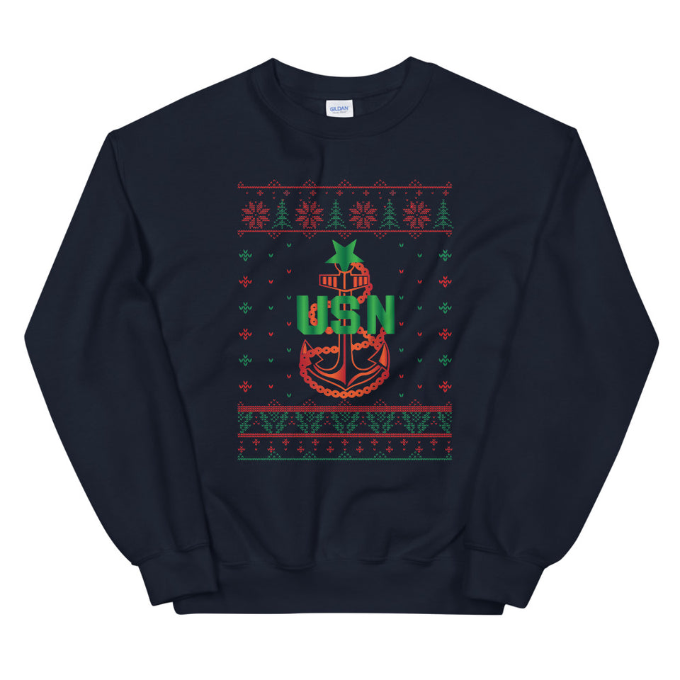 U.S. Navy Senior Chief Christmas Sweatshirt Sweatshirt