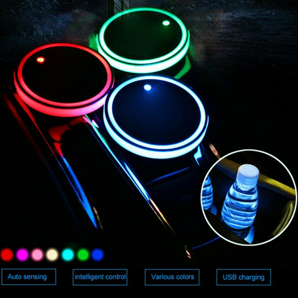 U.S. Navy Chief LED Cup Holder Coaster Lights