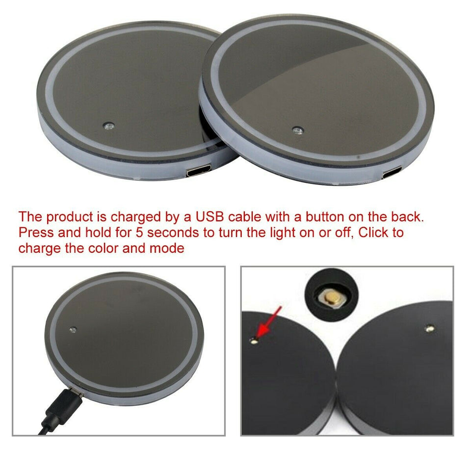 U.S. Navy Chief LED Cup Holder Coaster Lights