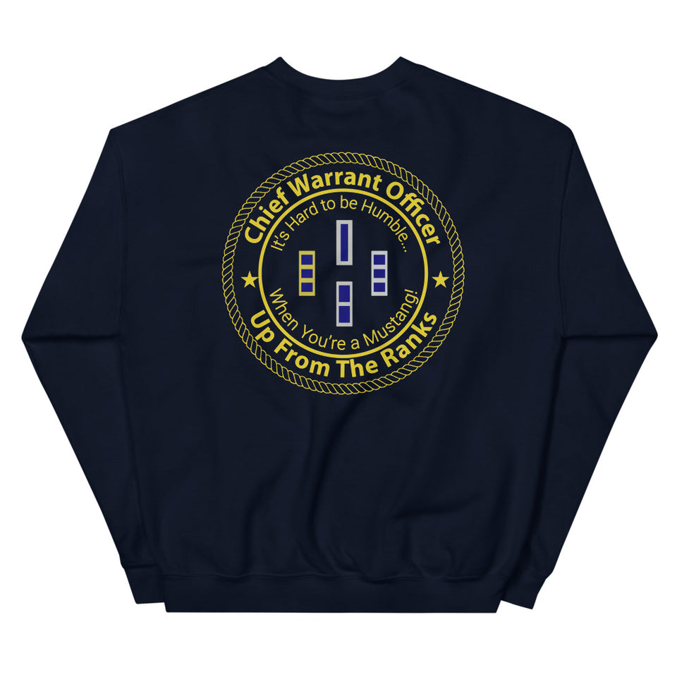 U.S. Navy Mustang Chief Warrant Officer (CWO) Unisex Sweatshirt